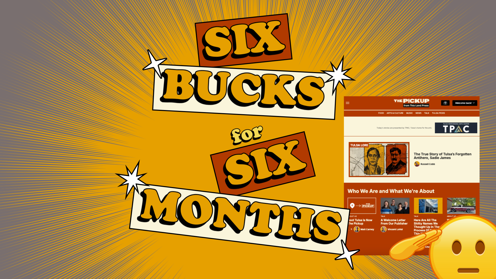 Six bucks for six months